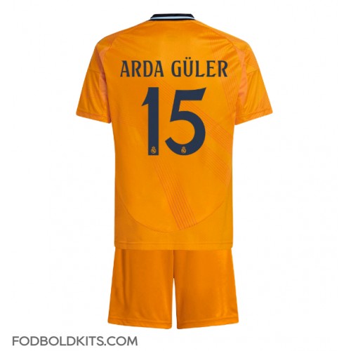 Real Madrid Arda Guler #15 Udebanesæt Børn 2024-25 Kortærmet (+ Korte bukser)